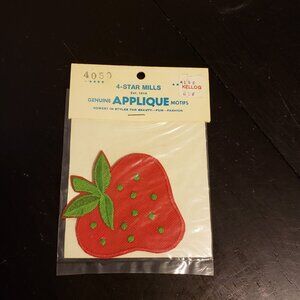 Vintage strawberry applique by 4-Star Mills